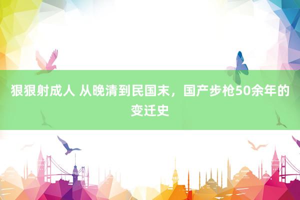 狠狠射成人 从晚清到民国末，国产步枪50余年的变迁史