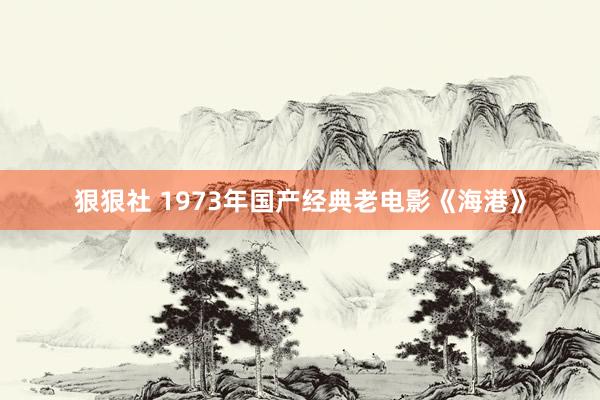 狠狠社 1973年国产经典老电影《海港》